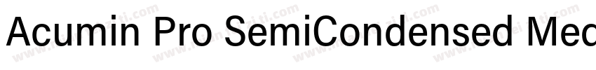 Acumin Pro SemiCondensed Medium字体转换